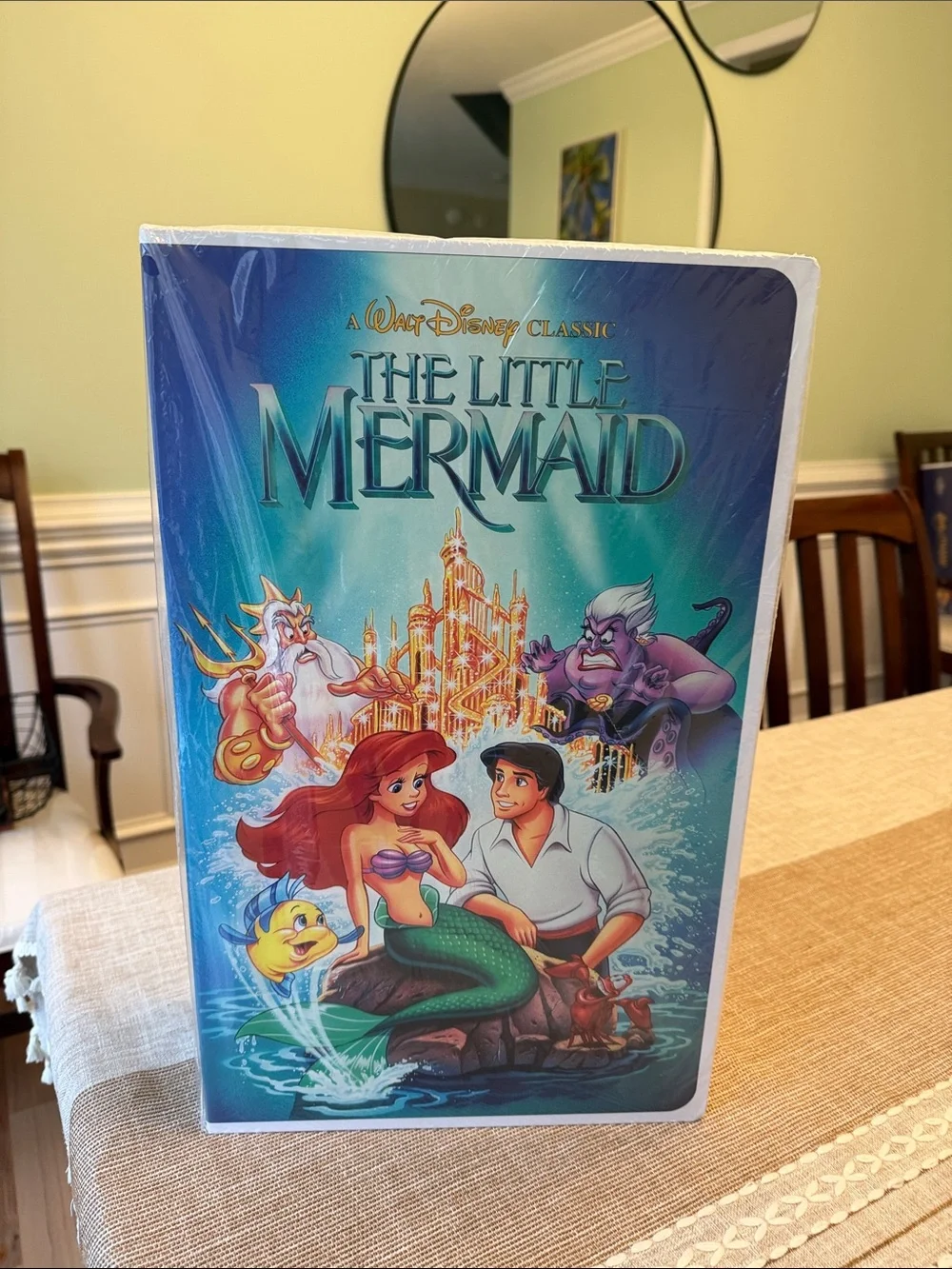 Disney Little Mermaid VHS Boxed Touch Throw Blanket